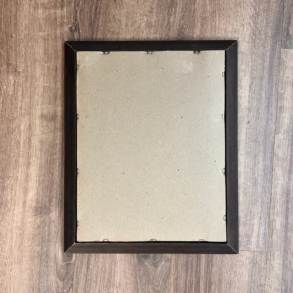 Vintage Framed Embroidery Crewel Art Floral Garden Bee Cottage Daisies - Picture 9 of 9